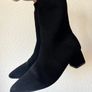 Knitted Ankle Boots Black UK6.5/ US 9/ EU 40 Image 3
