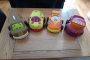 B.toys, 4 pull back soft safe rubber bright colour cars for toddlers. I can post