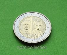 Luxembourg 2019 year Uncirculated 2 Euro coin.