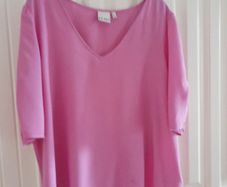 ICHI Pink V Neck Top