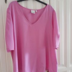 ICHI Pink V Neck Top