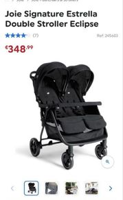Joie Signature Estrella Double Stroller Eclipse