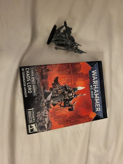 Games Workshop Warhammer 40k Chaos Space Marines Chaos sorcerer in terminator armor (Chaos Lord)