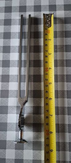 Vintage Ragg Sheffield Steel Tuning Fork, Gardiner Brown C0 128Hz
