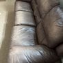 3 seater leather reclining couch Image 3