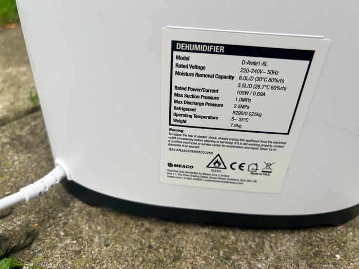 Dehumidifier - MeacoDry Arete One 6L