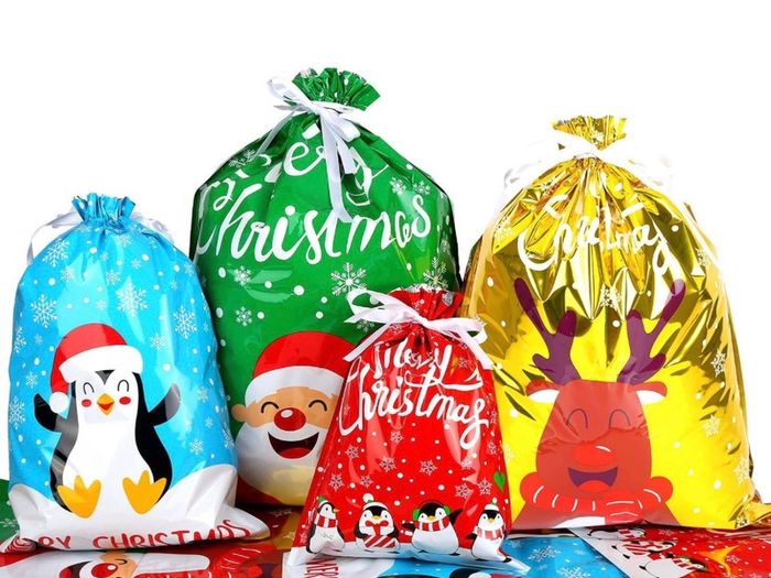 30pcs Christmas Drawstring Gift Bags, Lager Size Xmas Gift Wrapping Goodies Bags (FREE POSTAGE)