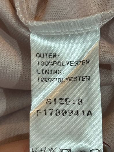 Ladies Blush Pink Bridesmaid Maternity Dress / Special Occasion Dress from Little Mistress. Size UK 8 / EU 36