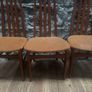 Mid century x 4 high back chairs Image 2