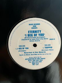 1996 reach Eternity/ i beg of you - trapped 12" vinyl