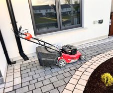 petrol lawnmower
