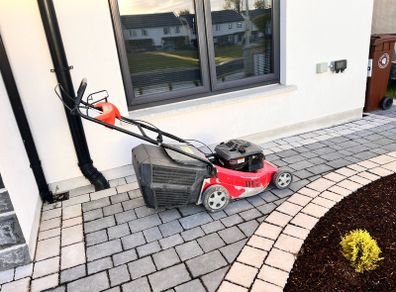 petrol lawnmower
