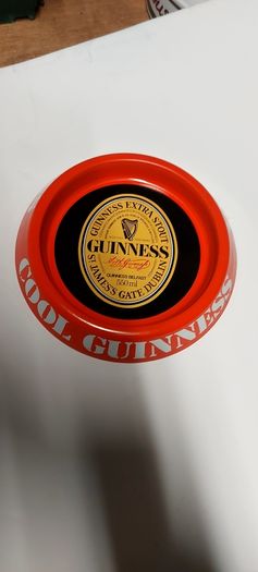 Very rare Guinness belfast metal ashtray,,from late 70s ,early 80s,,,,,few marks on rim, with age,overall excellent condition,,price includes post to anywhere in Ireland thank you,see pictures for condition,,take as is ,new old stock .