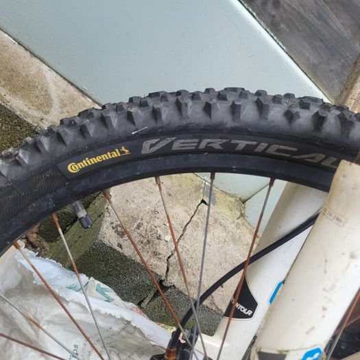 CUBE Mountain Buke, parts only. Handlebar, grips, tyre