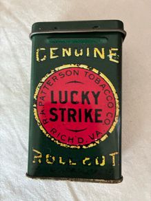 Vintage  Lucky Strike Tobacco Metal Box