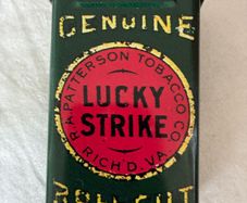 Vintage  Lucky Strike Tobacco Metal Box