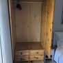 solid pine wardrobe with drawers. Image 3