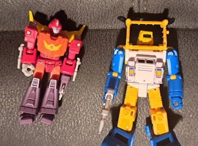 Transformers Retro Seaspray and Blokees Hot Rod