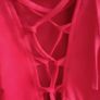 Suede look  red mini dress size Xs  s worn once for few hours Image 4