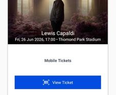 Lewis Capaldi Limerick 26th of June
