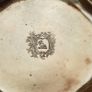 Vintage silver-plated small tray made by Viners in Japan with ornate, scalloped border Image 3