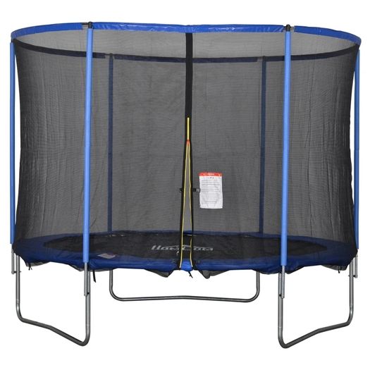 305cm Trampoline for Kids and Adult with Safety Enclosure Net Spring Pad Waterproof Jump Mat for Outdoor Indoor Use