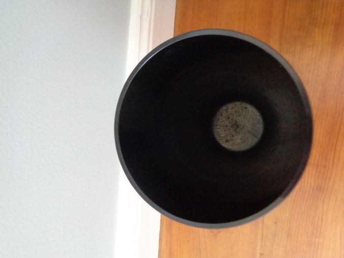 Black Glass Vase for Sale