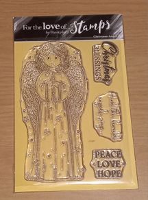 Christmas Angel card stamp set