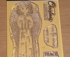 Christmas Angel card stamp set