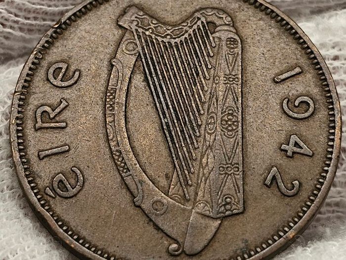 Ireland 1942 1/2d Halfpenny