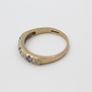 9ct Gold Amethyst & Diamond Half Eternity Ring Size N, 2g, Fully Hallmarked Image 8