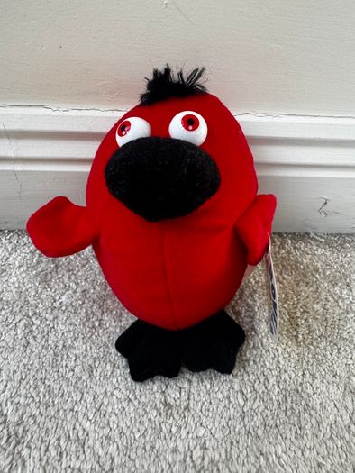 Novelty Toy World Soft Red Bird approx. 16 cm. Please see photos