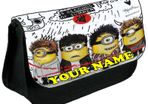 5 Seconds of Summer Minions personalized pencil case Make up bag School Birthday Gift Boys Girls with your own name on it! / back to school stationery