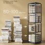 Rotating Bookcase 4 tier metal swivel steel Image 2