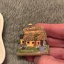 Small Shamrock shaped dish and miniature house decoration Image 4