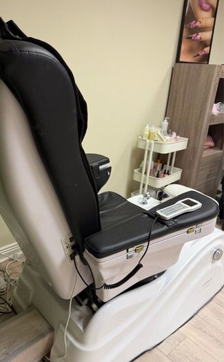 Spa pedicure chair and Electric salon bed