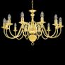 Chandelier Golden 12 x E14 Bulbs Image 4