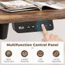 MASSIVE SALE Electric Standing Desk Height Adjustable 120 x 60cm Sit to Stand Desk Stand up Desk Computer Work Desk for Home Office Black Frame/Rustic Brown Table Top Image 4