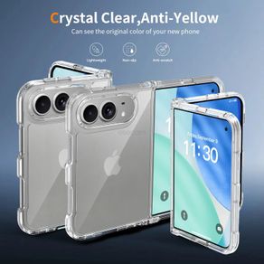 NEW UP For iPhone Duo Protective Case Clear Transparent Shockproof Shell