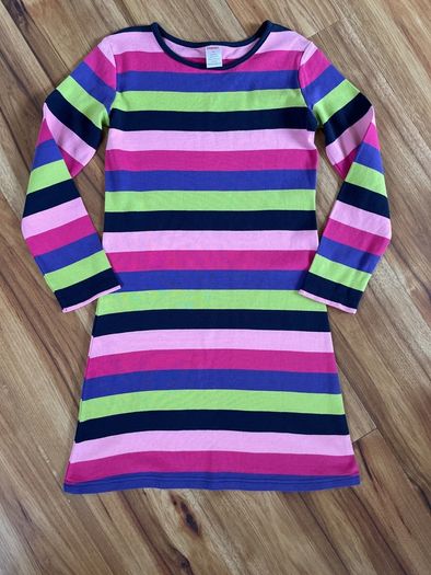 Gymboree candy stripe dress age 10 like new!