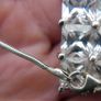 Vintage 925 Sterling Silver  Crystal Stone Studded Pendant With Chain 23.8g L10" Image 6