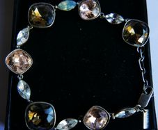 Vintage Sterling Silver 925 Multi Stone Bracelet length 8,5" - 20,9g