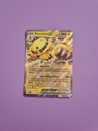 Electivire EX 069/182 Double Ultra Holo Rare Destined Rivals Pokemon Card SV