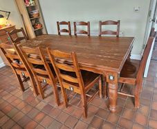 Solid wood kitchen table and chairs
