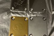 Stratocaster Chrome gold Guitar Neck Plate for Strato and telecaster electric guitar parts accessories