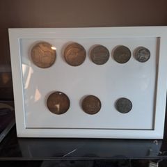 Pre-Decimal set coins.