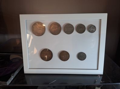 Pre-Decimal set coins.