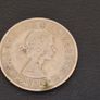 1957 Half Crown UK Coin Queen Elizabeth Shield Image 2