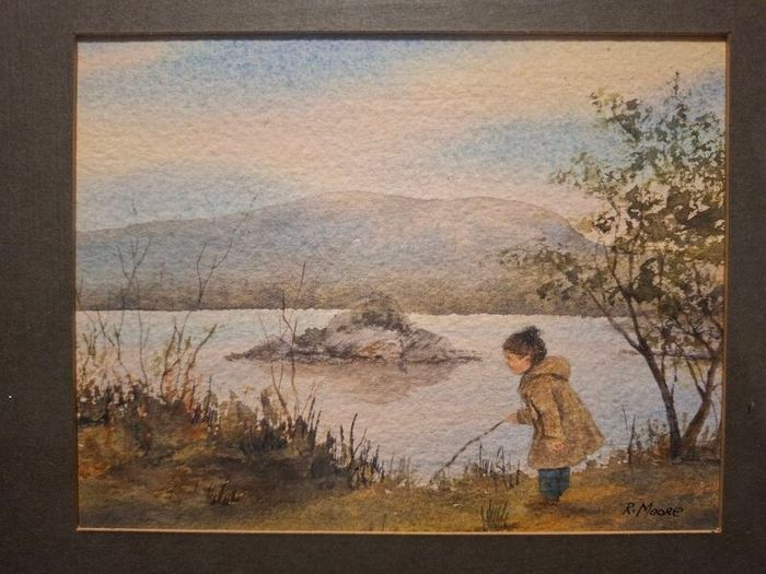 R.Moore signed Original Watercolour Painting of Killarney, Co Kerry