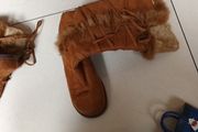 Susset .  SuedetteTan Knee - High Boots.  S.7.  New